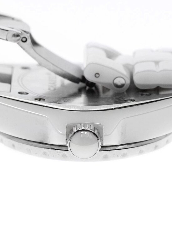 CHANEL J12 H0967 Diamond Bezel White Ceramic Date Quartz Ladies Watch_947265 main image 4